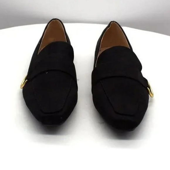 JourneeCollection Benntly/Black TruComfort Foam SlipOn SquareToeLoaferFlatsSz:10 - Picture 3 of 4